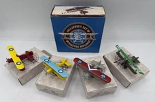 Collector set 4 Miniature Biplanes Aircraft Original Box Reader's Digest READ