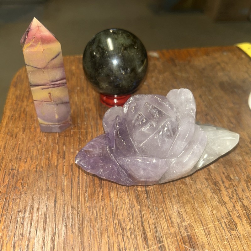 Healing Crystal LOT-Fluorite, Mookite + Labradorite!!!