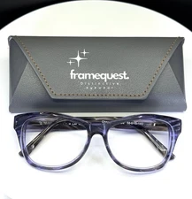VTG JONATHAN CATE CHANTILLY BLUE Womens Lavender Cat Eye Eyeglasses FRAMES ONLY