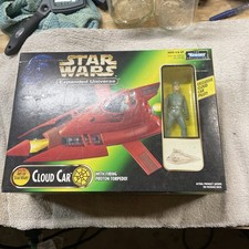 NIB Star Wars Power of the Force Kenner Cloud Car & Pilot Action Figure 1997