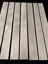 CURLY / FLAME MAPLE 4-string BASS guitar fingerboard / fretboard