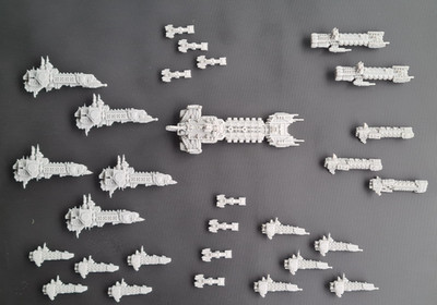 BFG Large Lot of Superhuman Spaceships - compatible with Battlefleet Gothic