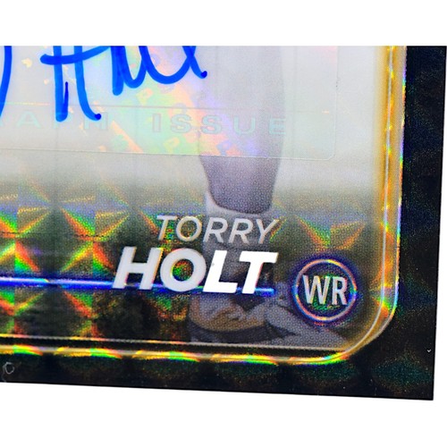 2024 Topps Chrome Black Geometric Autographs #BA-THO Torry Holt /2 St Louis Rams - Picture 9 of 13