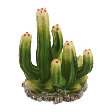 Realistic Artificial Succulent Cactus Plants Green Resin Figurines Decoration