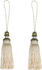 2 Pack Tassel 21Cm/ 8 Inch Key Tassel with Loops, Handmade Tassel Craft, DIY Acc