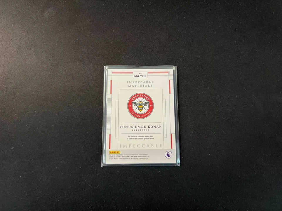 2024-25 Panini Impeccable EPL Material Memorabilia #31 Yunus Emre Konak 25/25 RC - Image 2 of 2