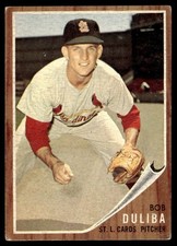 1962 Topps Bob Duliba VG+ St. Louis Cardinals #149