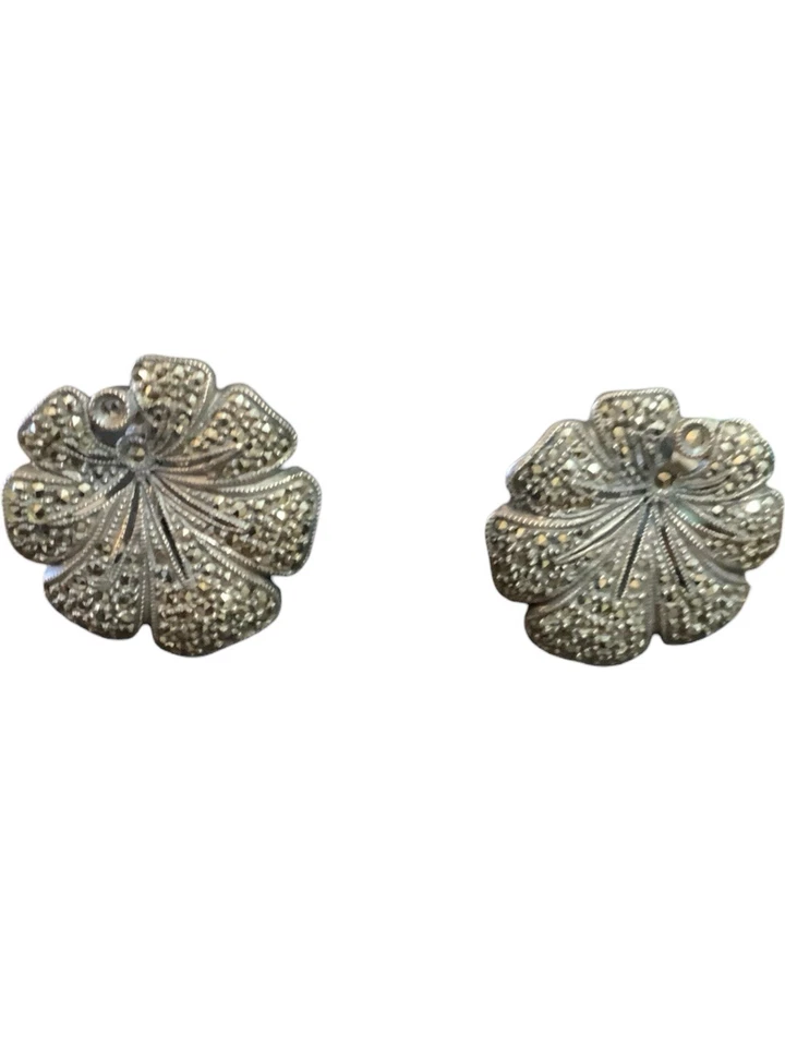 JUDITH JACK 925 纯银夹式和背面复古耳环 — 第 2/4 张图片