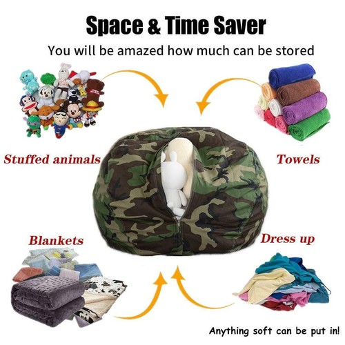 Bean Bag Storage Stuffed Animal Toy Storage,extra large Bean Bag 38" eBay