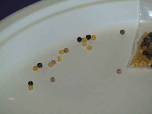 Natural Tourmaline 4mm & 3mm Round Bead Lot of 3 Packs New Old Stock - Picture 3 of 7