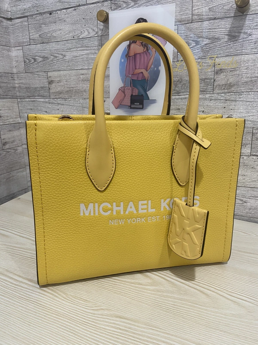 Michael Kors MK Mirella Small Shopper Top Zip Handbag  Crossbody Bag  Yellow - $179 (55% Off Retail) New With Tags - From Kash