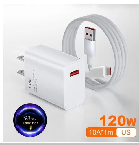 120W Charger Turbo Fast Charge EU Hypercharge Gan Adapter For Redmi Note 11 12 - Picture 7 of 8