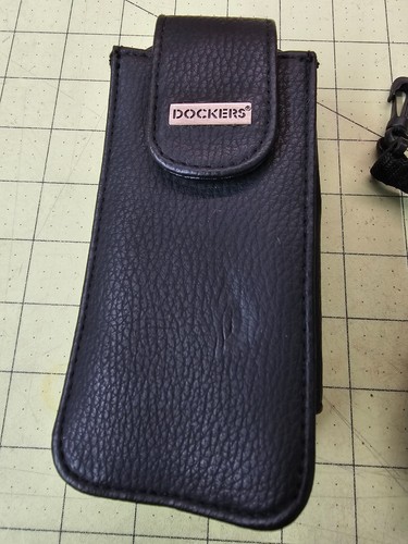 Dockers schwarze Brieftasche/Handy Organizer Hülle mit Gürtelclip - Bild 3 von 9