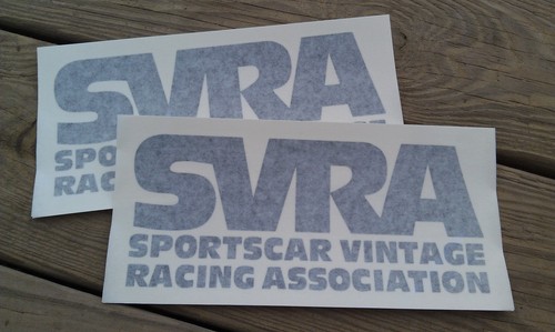 SVRA SPONSORSHIP RACING DECAL SET - WHITE or BLACK - Picture 2 of 7