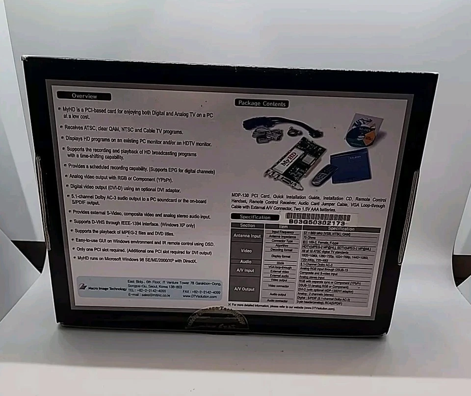 DTVSolution MyHD MDP-130 HDTV Receiving PCI Card - Image 2 of 4