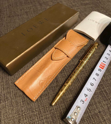 Loewe 150 Anniv icon emblem Anagram Gold Ballpoint Pen wz
