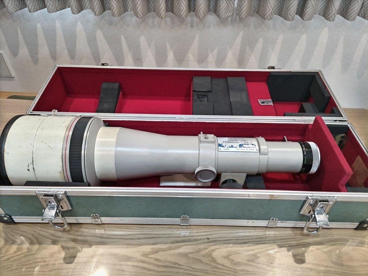 OPT MINT w/Trunk】Canon FD 800mm f5.6 L Telephoto Vintage MF Lens