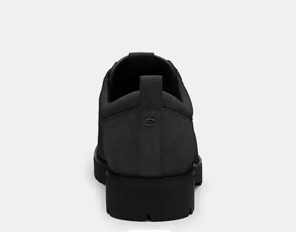 Auténticas botas Coach de gamuza negras para hombre talla 10,5 NUEVAS en caja Foto 4 de 4