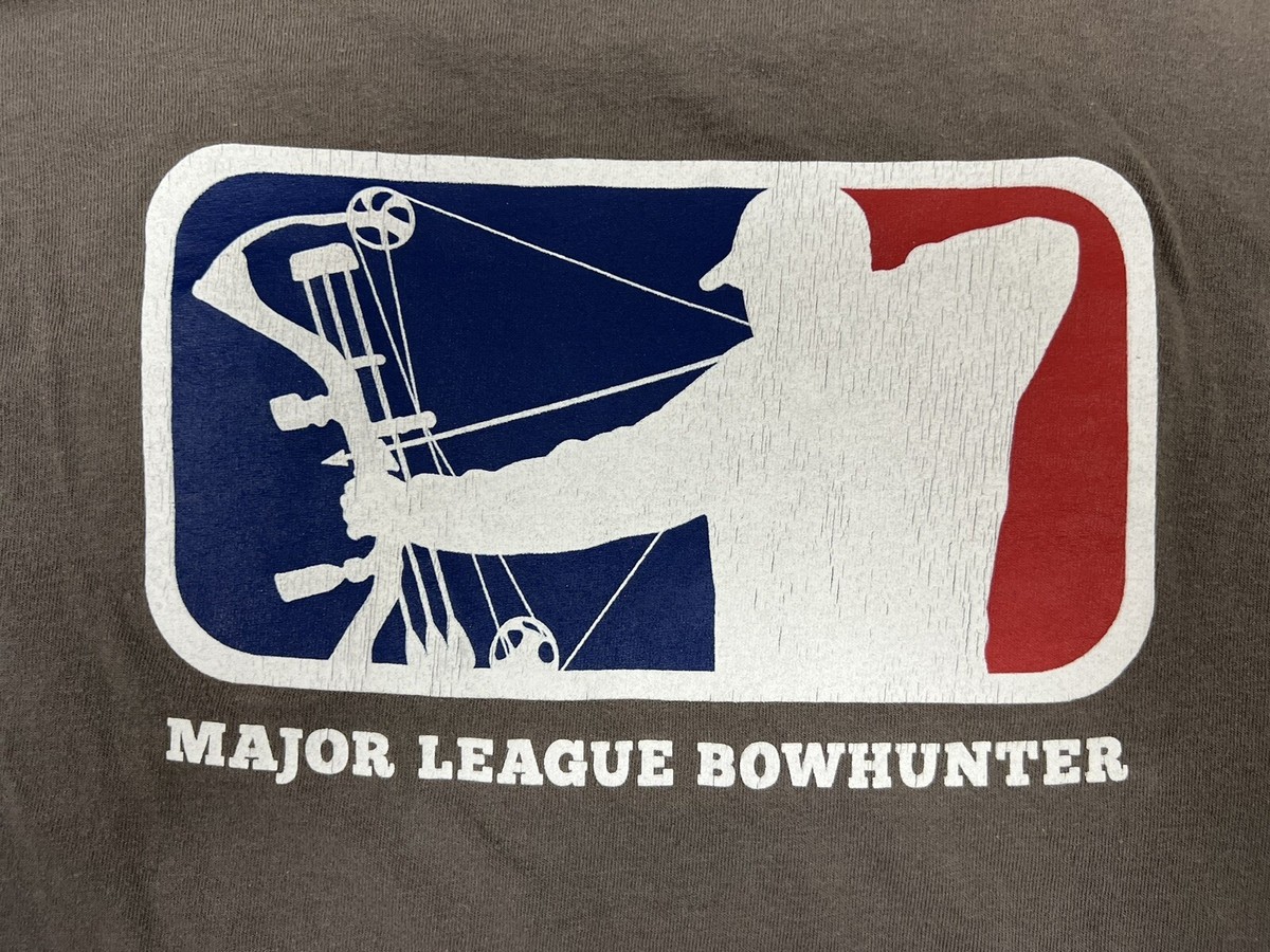 Major League Bowhunter Men's Gray Double Sided Graphic Logo Short
