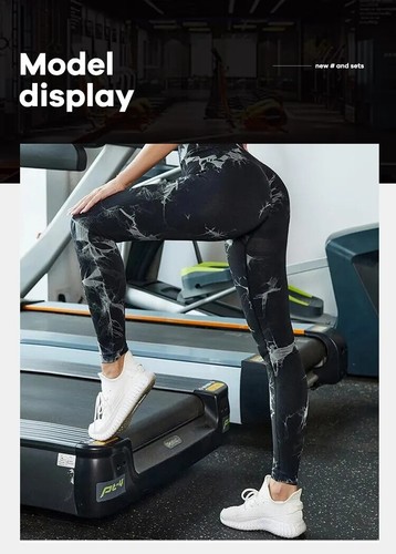 Tie Dye nahtlose Leggings für Frauen hohe Taille Yogahose, Scrunch Po Lifting - Bild 21 von 29