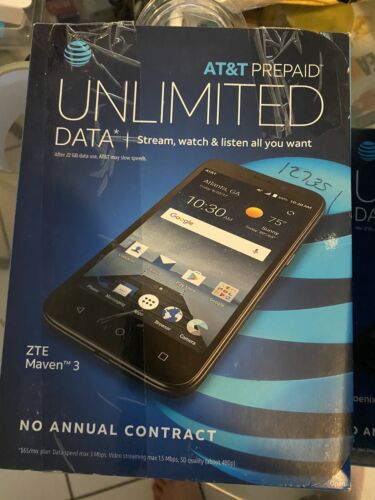 10 Prepaid-Handys – silberfarbenes (AT&T) Smartphone - Bild 2 von 5