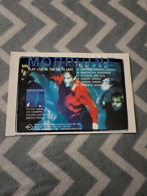 TPQM13 WERBUNG 5 X 8 MORPHIUM: ''WIE SCHWIMMEN'' ALBUM & LIVE-DATEN IN UK