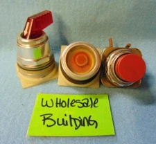 MISC. BUTTONS/SWITCHES, RED, MOMENTARY SWITCH, **LOT OF 3**