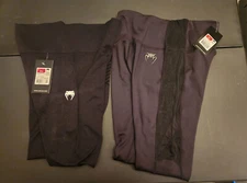 Two NwT Venum Sparring Leggings Seamless 7/8 G-Fit Sport Line Black XL Women