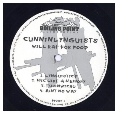 CunninLynguists - Will Rap For Food '02 LP US ORG!VG/VG+ | eBay