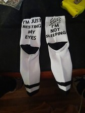 Novelty Socks I  m Not Sleeping I  m Just Resting My Eyes Size M