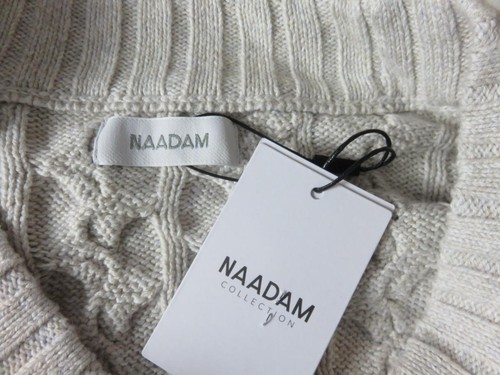 NEW Naadam Chunky-Cable Cardigan Beige Sweater Cotton/Cashmere SZ XS NWT - Picture 5 of 7