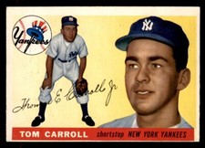 1955 Topps Baseball #158 Tom Carroll VG/EX *g1