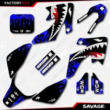 Blue Camo Savage Racing Graphics kit Fits 04-12 Honda Crf50 CRF 50 Decal