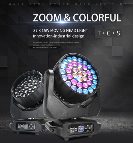 SHEHDS LED Beam+Wash 19x15W/ 19x20W/ 19x40W RGBW Zoom Big Bees Eyes Lighting - Picture 78 of 104