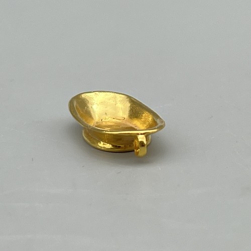 EUGENE KUPJACK Artisan GOLD PLATED Centerpiece Bowl 1:12 MINIATURE DOLLHOUSE VTG - Picture 4 of 17