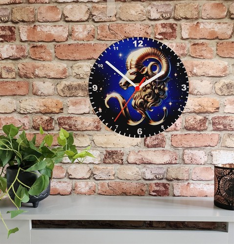Horoscope / Astrology Signs on Quartz Clock, 2 Sizes, Choose From 12 Star Signs - Picture 5 of 80
