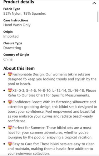 Women Sexy Swimsuit Bikini Set Swimwear Ladies Wire-free Surfing -hot Pink- (M) - Picture 8 of 9