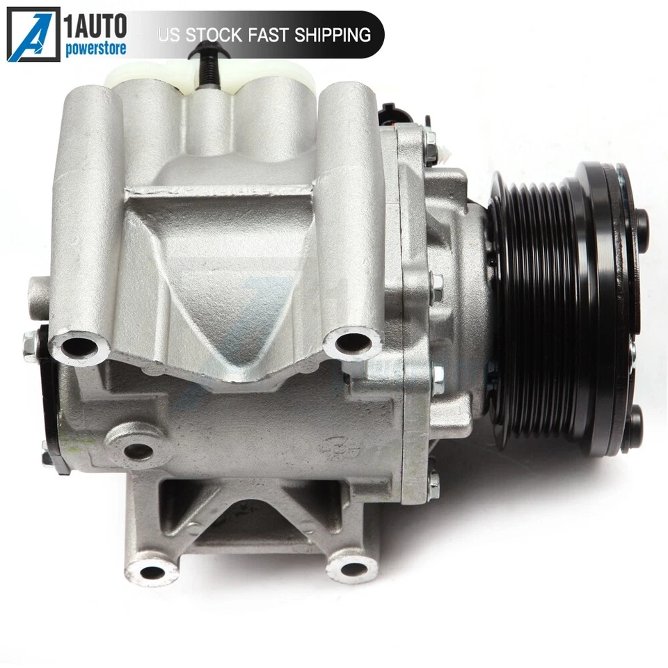 A/C AC Compressor With Clutch For 2000-2008 Jaguar S-Type X-Type Lincoln LS 3.0L - Image 3 of 4