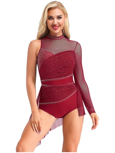Women Dress Modern Dancewear Gymnastics Leotard Dance Costume Latin Lyrical - Picture 34 of 86