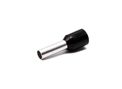 Hilpress Aderendhülsen 6mm2 schwarz Hülse 12mm isoliert 6,0N 100 Stück