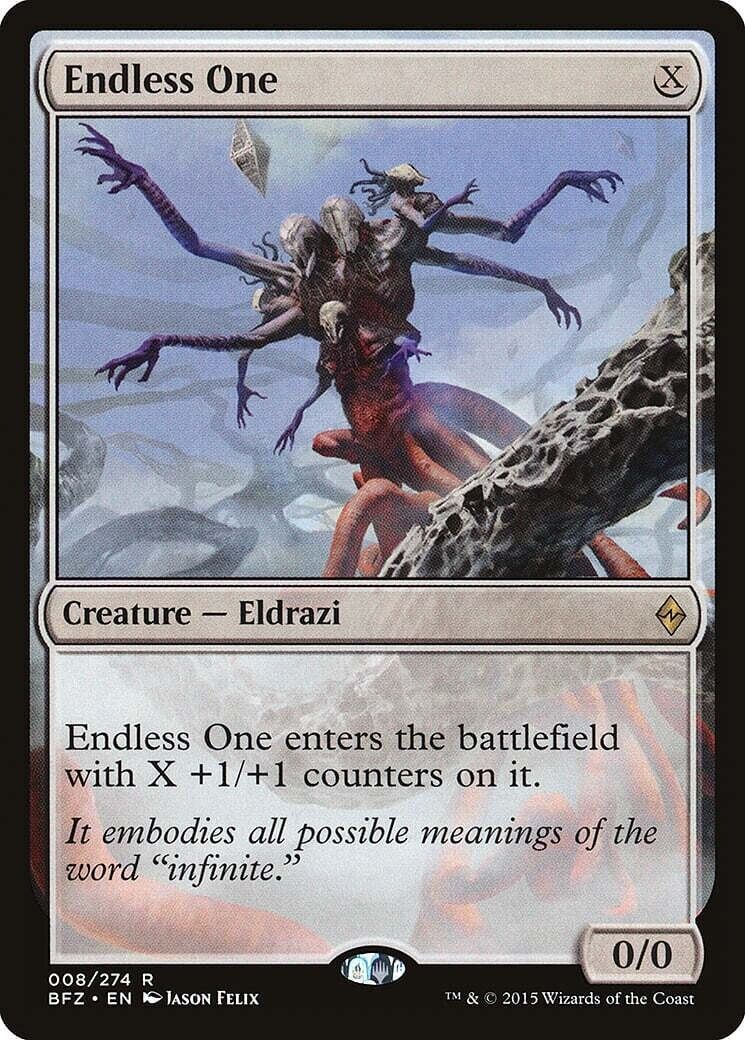Endless One Battle for Zendikar PLD Rare MAGIC THE GATHERING CARD