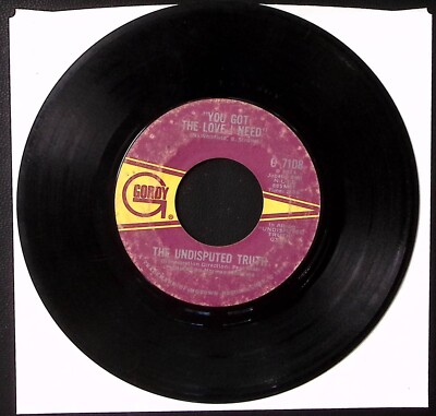 THE UNDISPUTED TRUTH SMILING FACES SOMETIMES/YOU GOT THE LOVE I.. VINYL 45 50-76