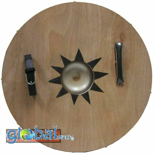 24" Scottish Targe Highland Warrior Medieval Shield Hardwood Leather Grip S018 - Bild 2 von 2
