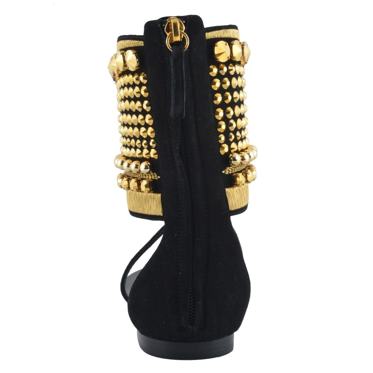 Giuseppe Zanotti Design Women's Suede Ankle Beads Decorated shoes US US US 8.5 IT 38.5 c08249 Giuseppe Zanotti Design Women's Suede Ankle Beads Decorated shoes US US US 8.5 IT 38.5 c08249