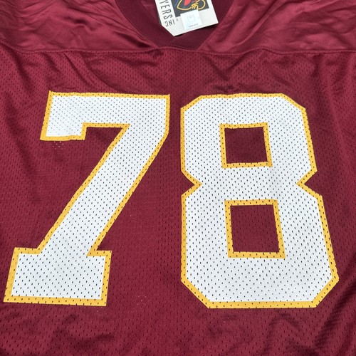 Deadstock Y2K Washington Redskins VTG Bruce Smith #78 NOS Jersey Maroon 2XL Read - Picture 2 of 11