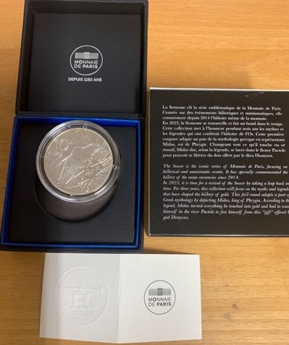 FRANCIA 2023 Il Re Mida 10 Euro argento proof colorato - Foto 2 di 2