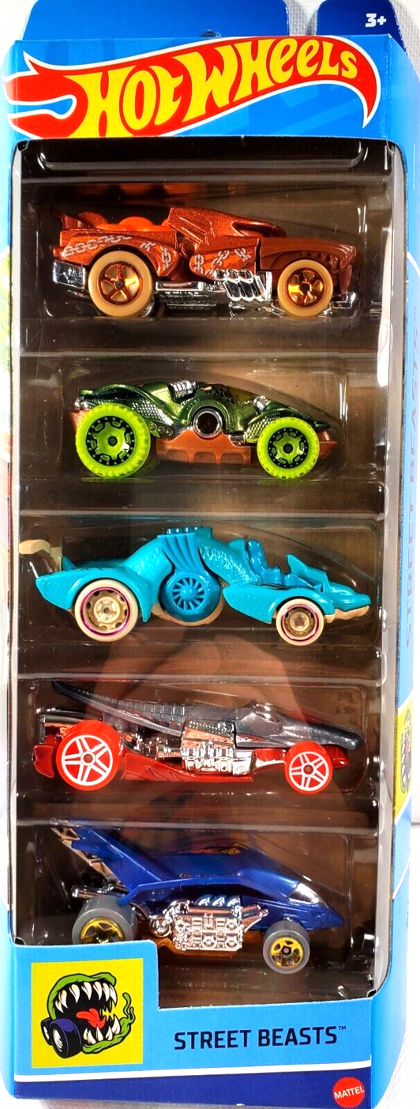 Hot Wheels 2022 Street Beasts Series 5 Vehicle  #HFV91 1:64 Scale Gift Pack New
