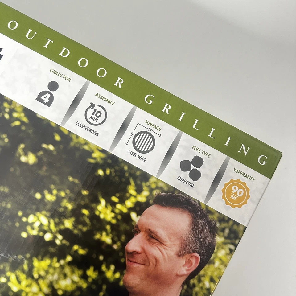 Cuisinart 14" Inch BBQ, 14" X 14" X 15", Portable Charcoal Grill, (Red), CCG-190 - Image 4 of 4