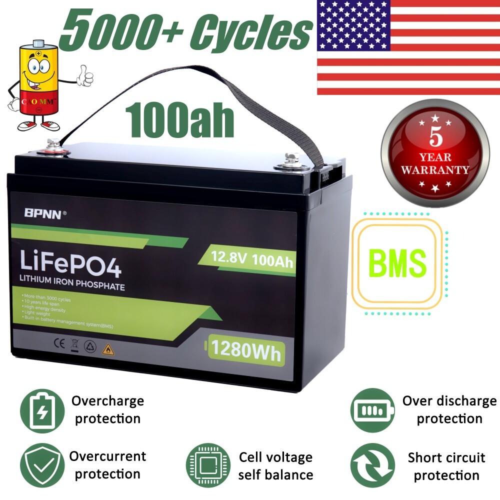 Bateria Litio 12v Ciclo Profundo 100ah Solar Lifepo4