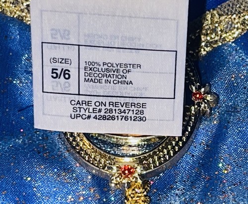 DISNEY STORE Girls SNOW WHITE Classic COSTUME Gown sz 5/6 - Picture 5 of 6